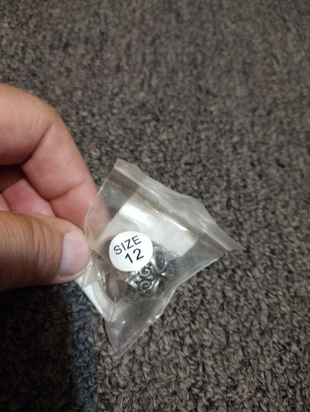 Stainless Steel Men's Skull Ring Size 12